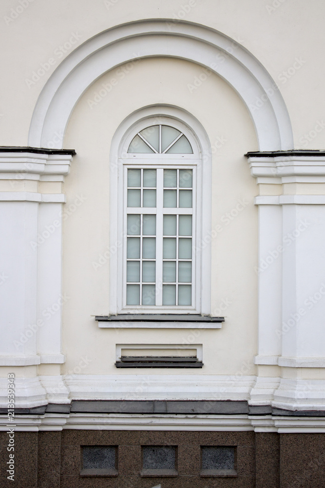 Photo of old cozy single window on old wall