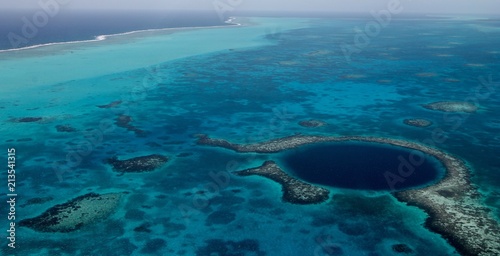 Aerial Photography Blue Hole, Belize 