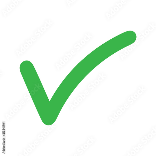 Hand-Drawn Flat Checkmark