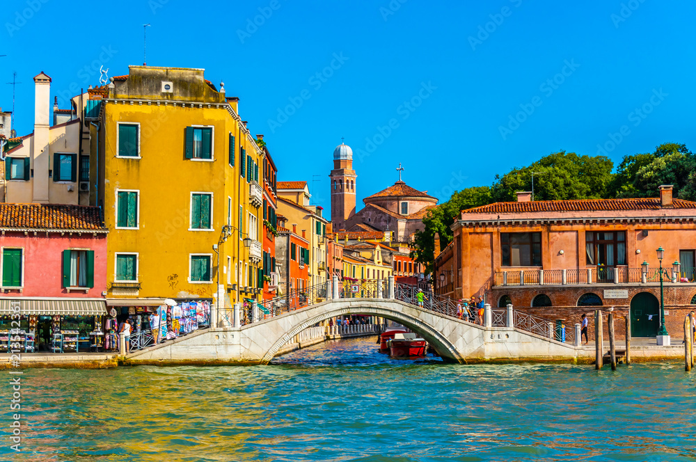 Giardini Papadopoli Bridge in Venice, Italy