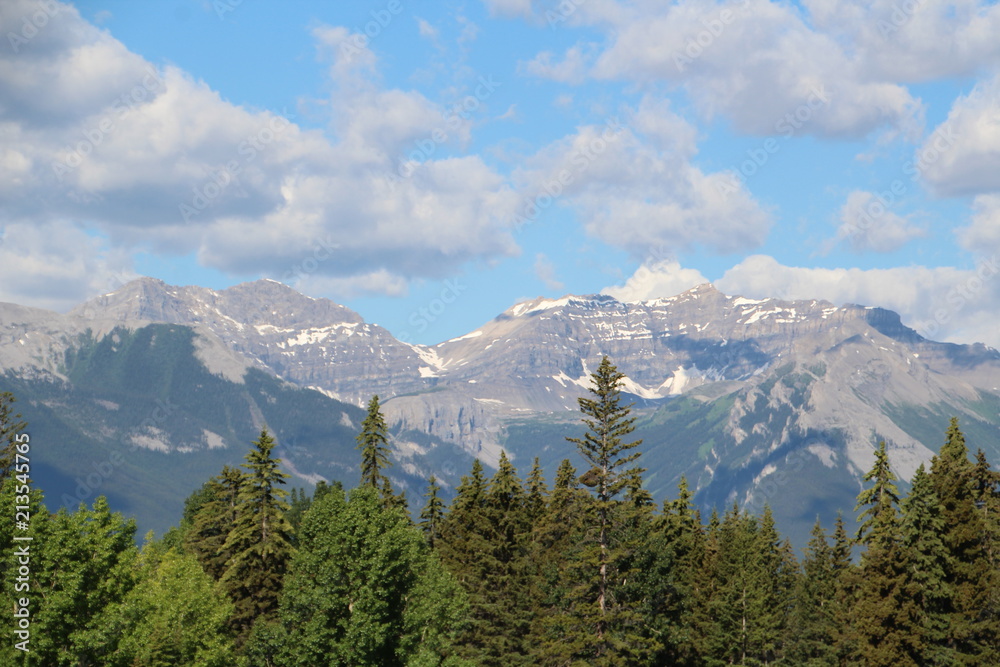Distant Mountains, Banff National Park, Alberta