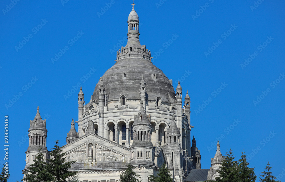 The basilica of St. Therese of Lisieux in Normandy, France