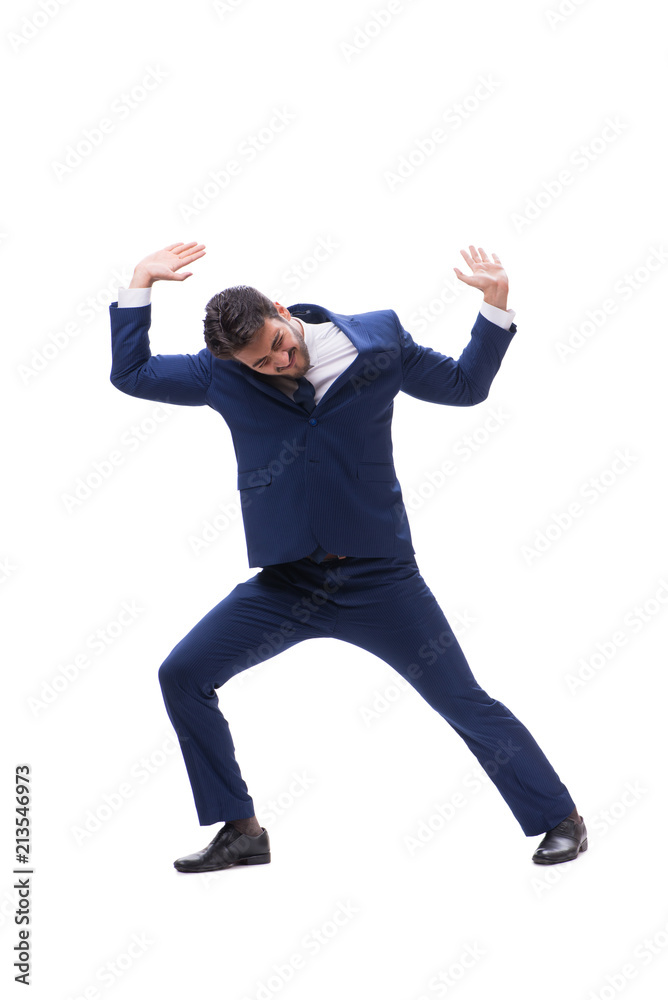 Young businessman isolated on whie background Young businessman isolated on whie background