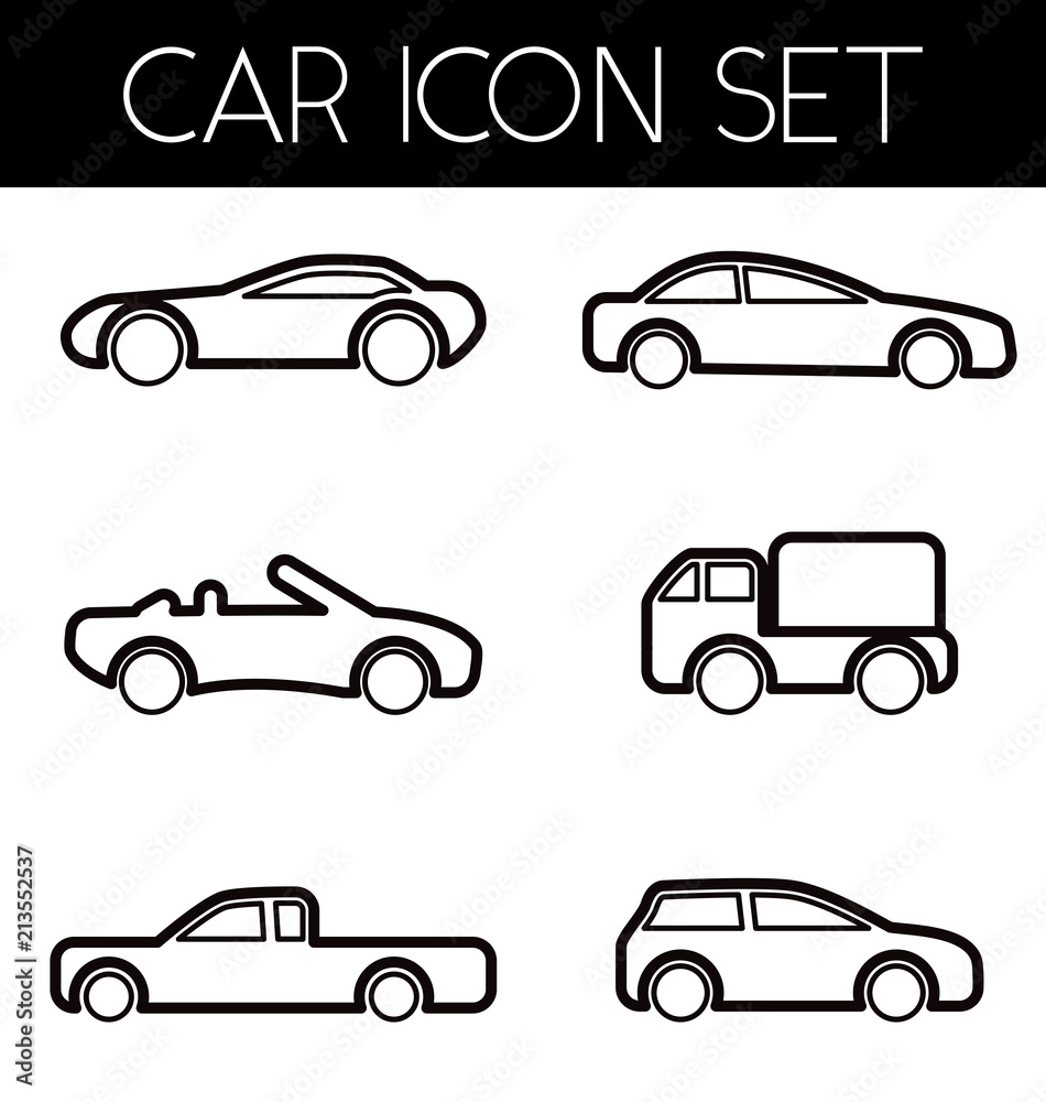 Auto icon set