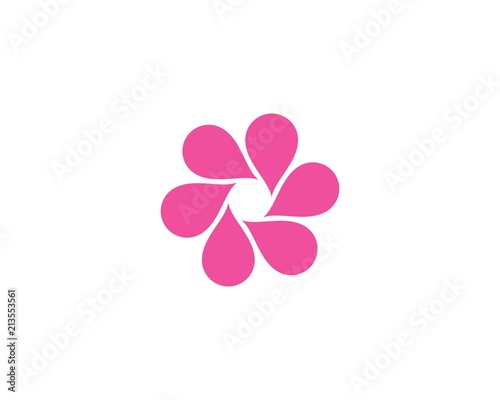  flowers design logo Template