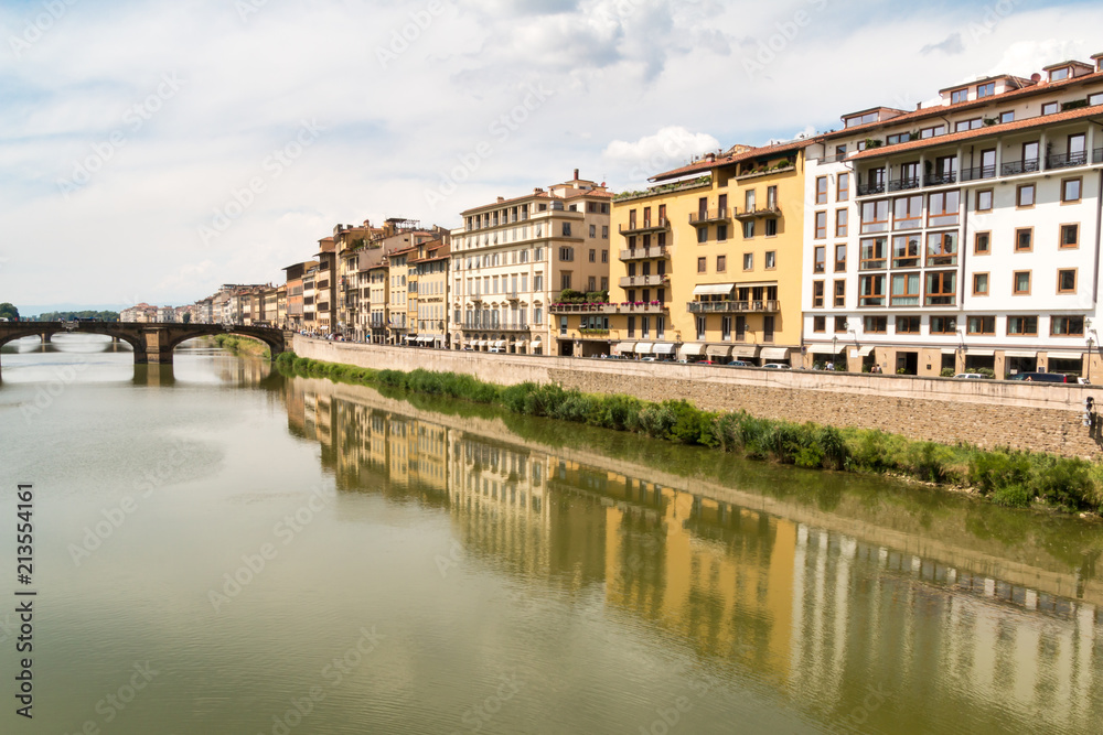 Arno River through Florence Italy