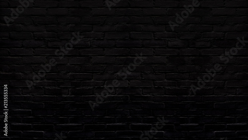 black painted brick surface