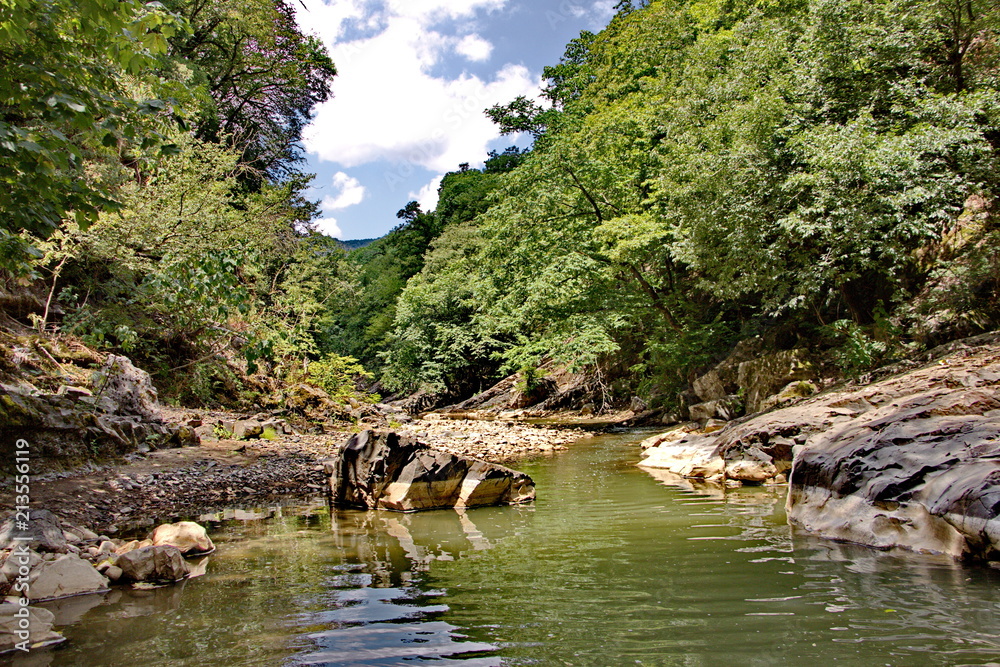 Fototapeta premium beautiful banks of the river Vilash
