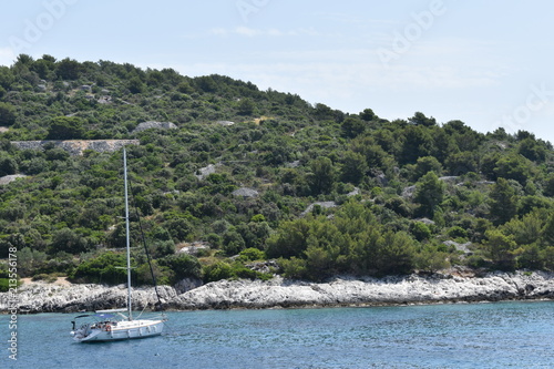 Boats in the Adriatic Sea, Hvar Island, Dalmatian Coast, Croatia