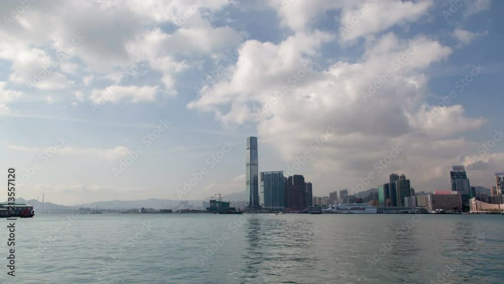 Hyperlapse day view from the quay Hong Kong Hyperlapse day view from the quay Hong Kong