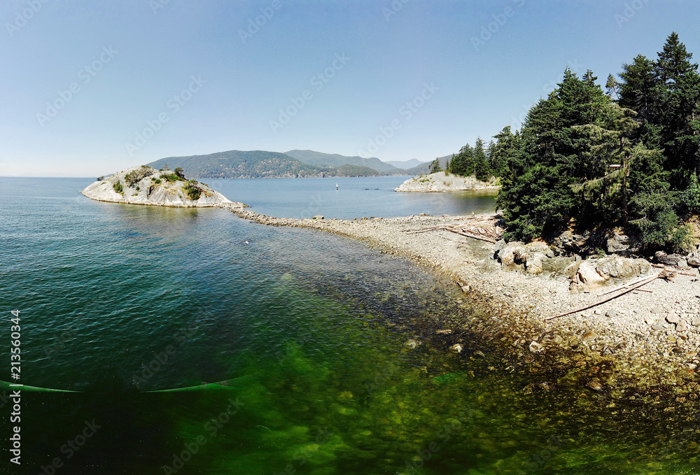 Whyte Lake Whyte Island at Whytecliff Park in West Vancouver, British Columbia ...