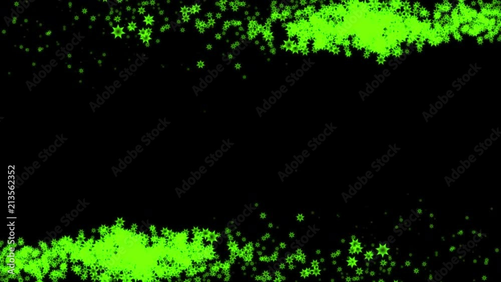 Bright Green Abstract Particle Background with Stars Bright Green Abstract Particle Background with Stars