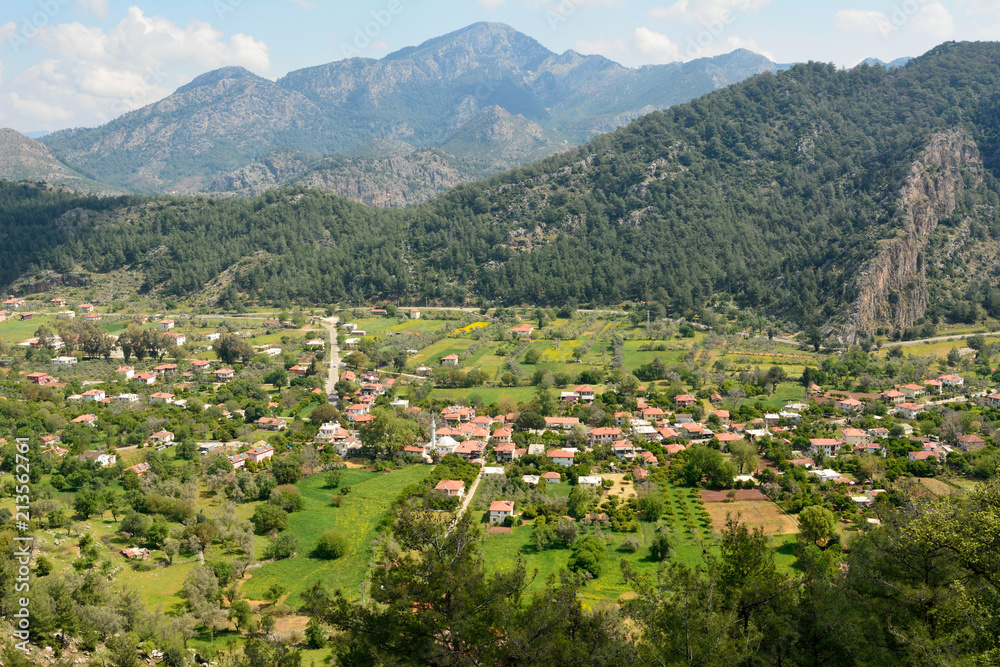 Turgut village near Marmaris resort town in Turkey.