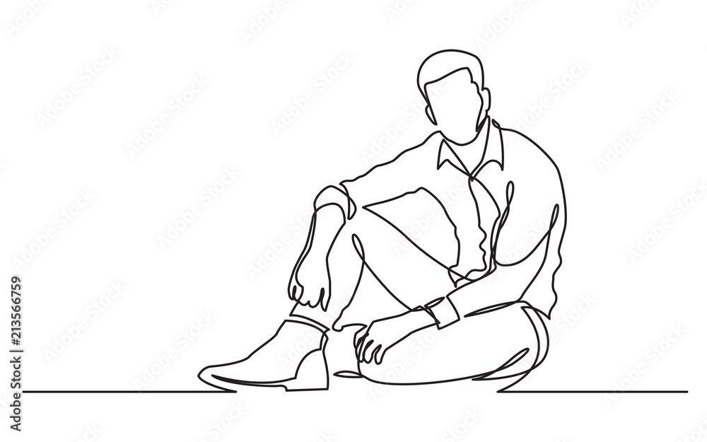 Sad man drawing  How to draw a man sitting down  Person sitting drawing  MAM Arts  YouTube