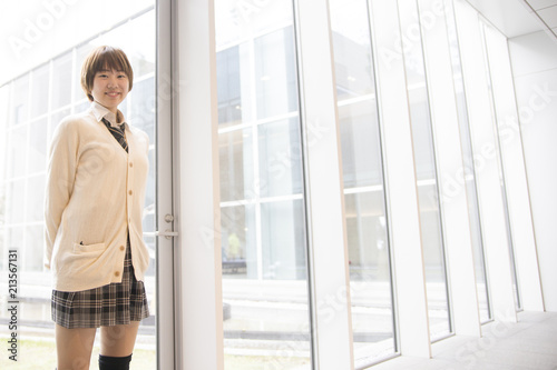 beautiful Japanese school girl
