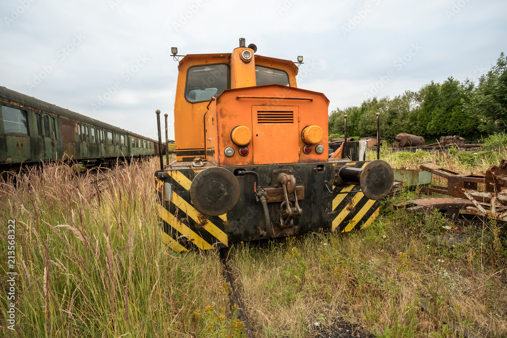 an train graveyard an train graveyard