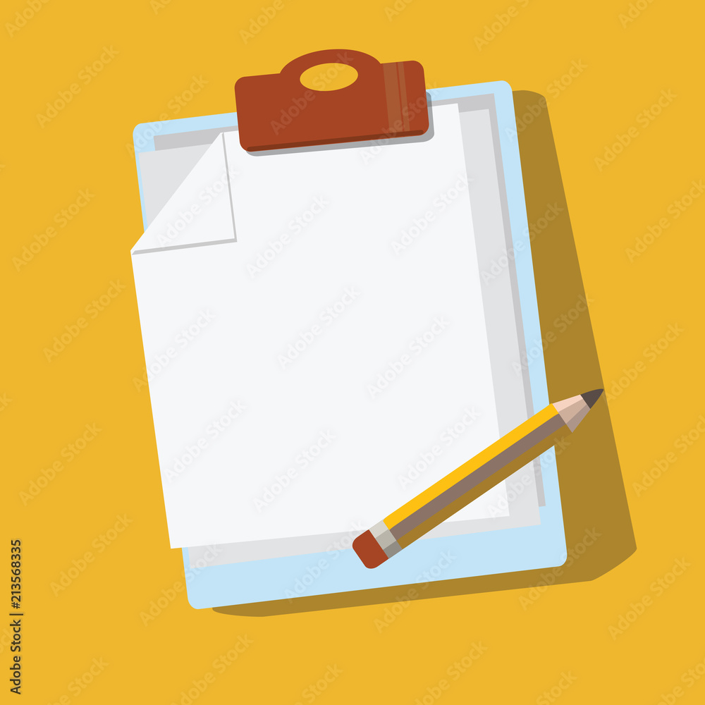 pencil and paper vector pencil and paper vector
