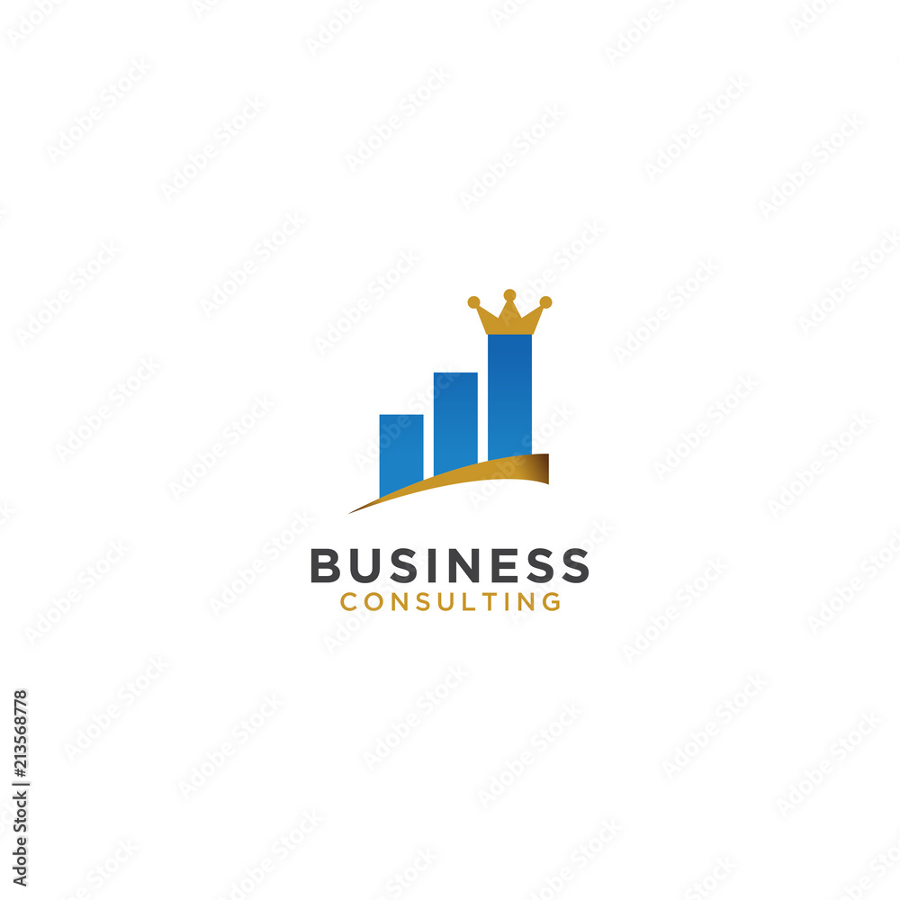 Fototapeta premium Business consulting logo design template