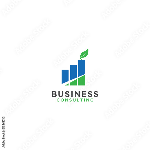 Business consulting logo design template