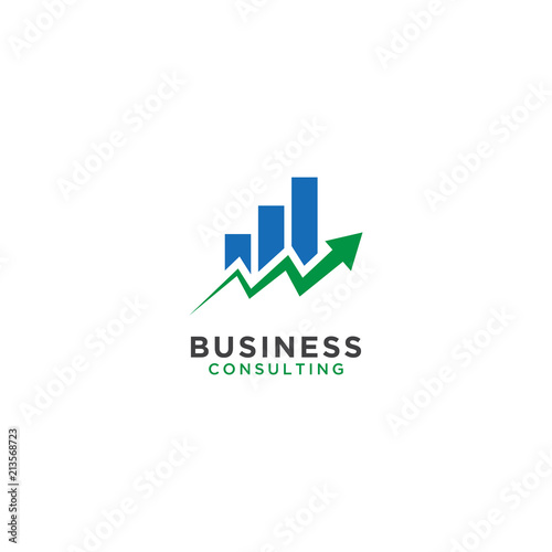Business consulting logo design template