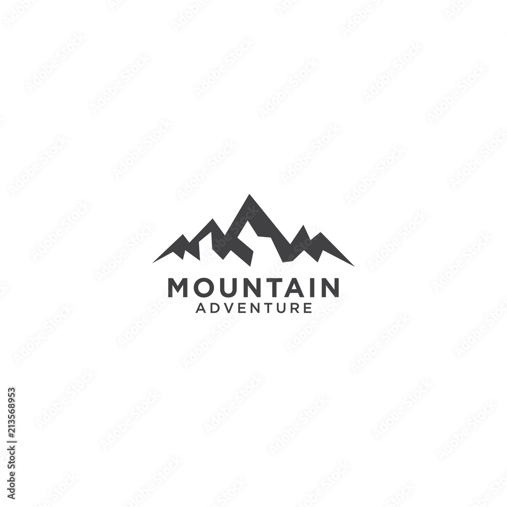 Mountain logo design template Mountain logo design template