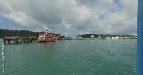 Aerial photography Thailand Hotel seaside lighthouse