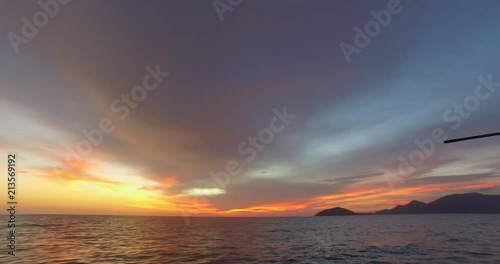 ko chang Thailand Evening At sea ferry dusk