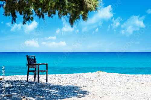 Ocean beach on the Crete