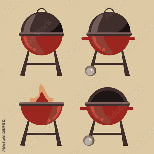 barbecue grill vector