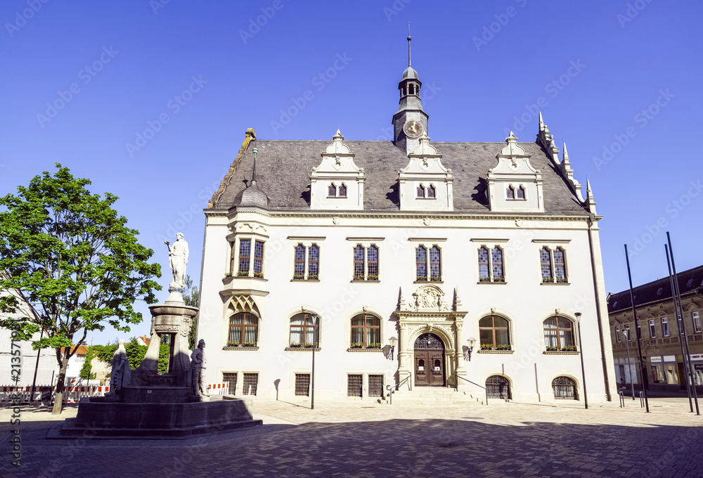 Rathaus Schönebeck (Elbe), Sachsen-Anhalt, Deutschland