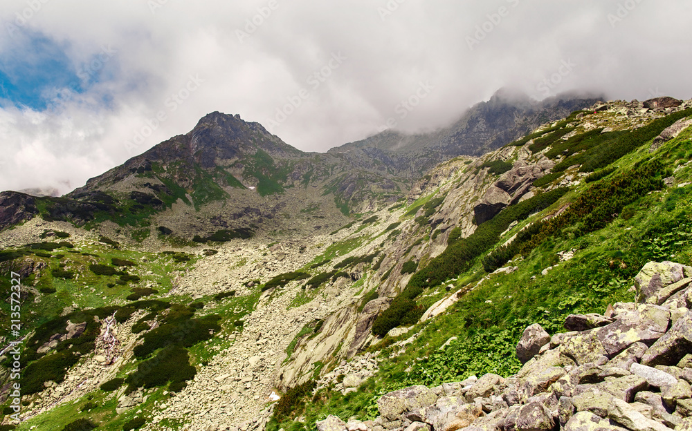 Mountain landscape High tatras mountains in Slovakia Mountain landscape High tatras mountains in Slovakia