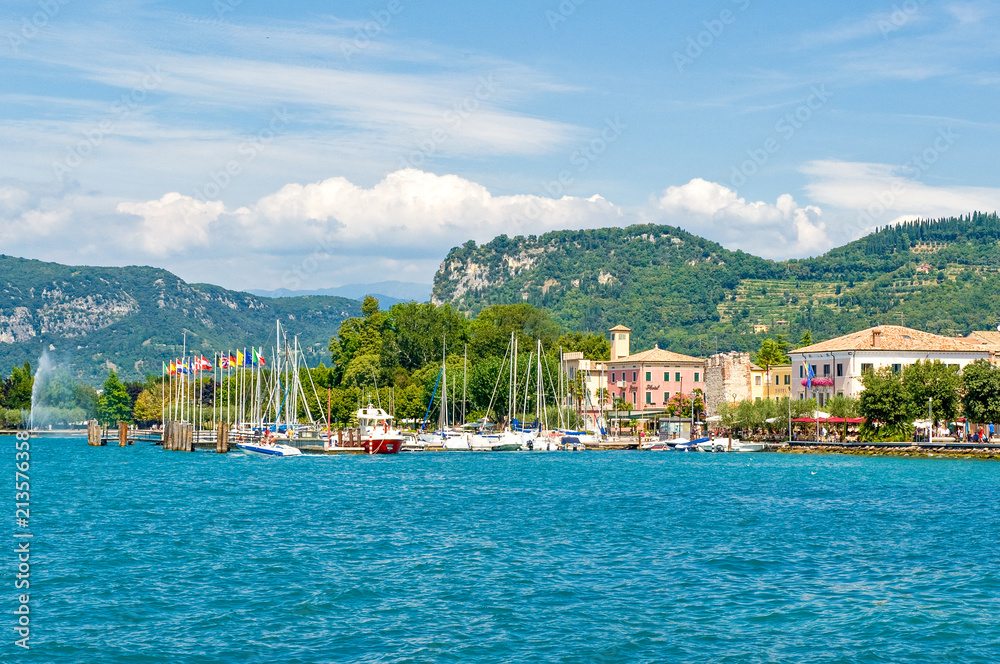The colorful villages on the Garda Lake