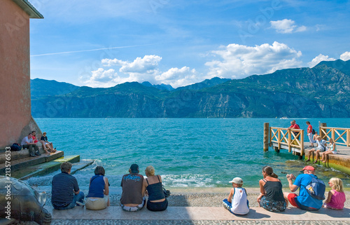 The colorful villages on the Garda Lake