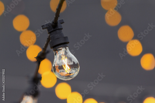 Led light bulbs and bokeh