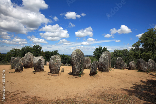 Cromlech of the Almendres. Alentejo. Portugal