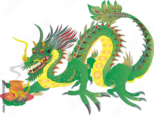 Fototapeta Naklejka Na Ścianę i Meble -  Chinese tea from the dragon of power