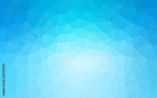 Light BLUE vector abstract polygonal pattern.