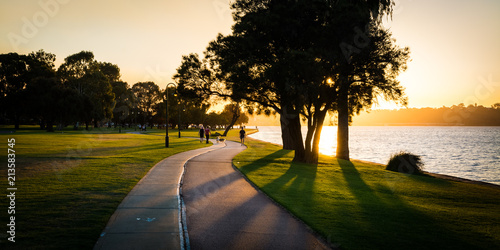 Perth Australia sunset city