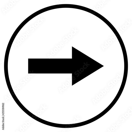 Free Download Pfeil nach rechts Icon im Kreis - GFXLoad