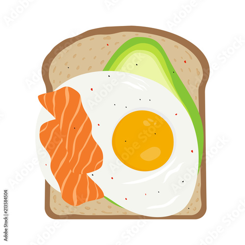 breakfast with egg and toast