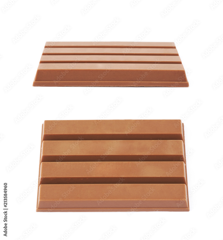 Chocolate coated wafer isolated Chocolate coated wafer isolated
