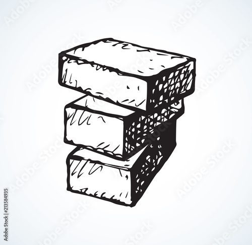 Brick. Vector drawing