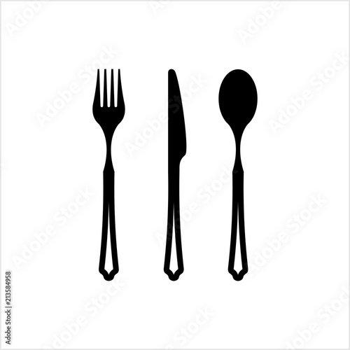 Dish Fork Knife Spoon Icon