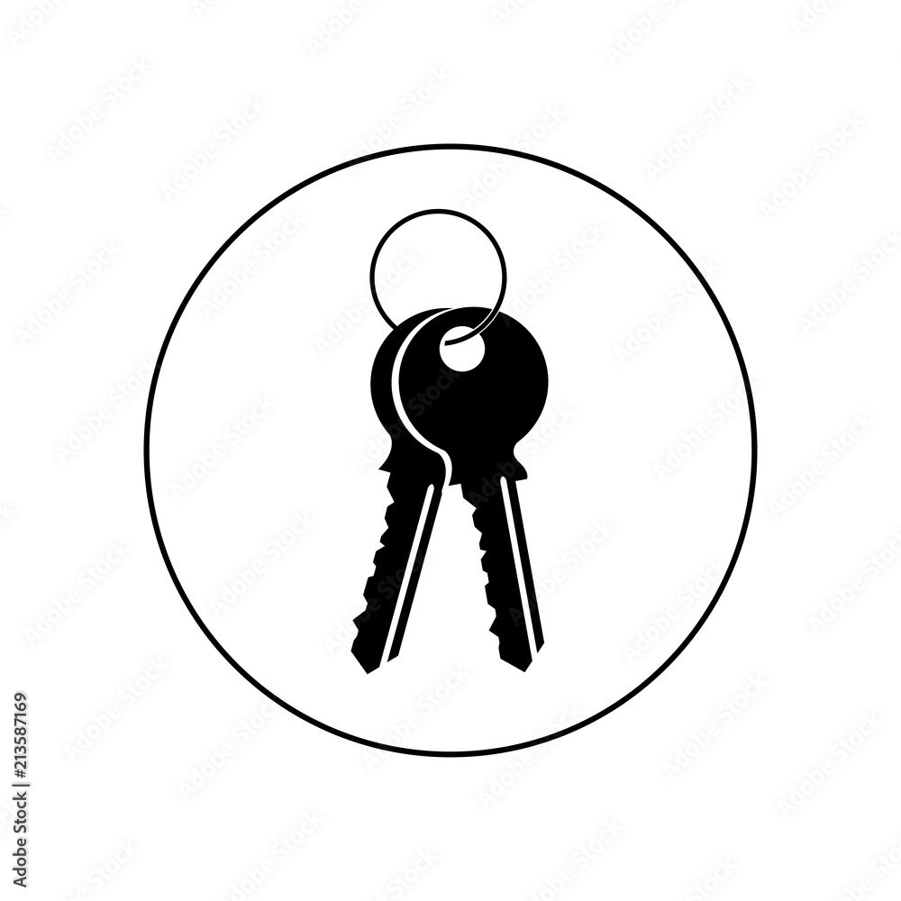 Key logo, icon Key logo, icon