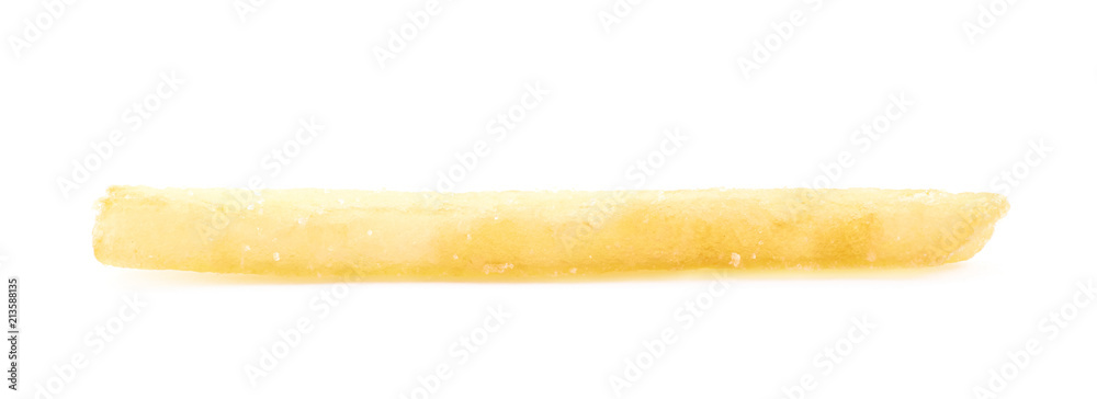 Single french fry isolated Single french fry isolated