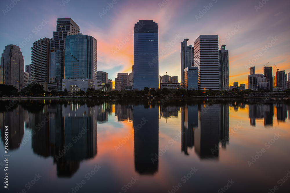 Cityscape in middle of Bangkok,Thailand,Bangkok city at sunset, Bangkok cityscape bangkok city of Thailand