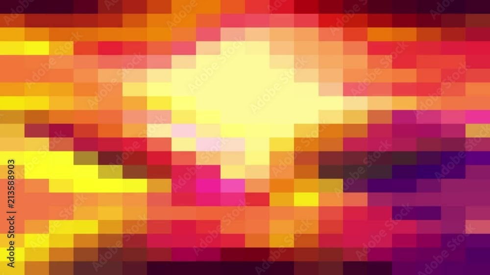 abstract pixel block moving seamless loop background animation New quality universal motion dynamic animated retro vintage colorful joyful dance music video footage
