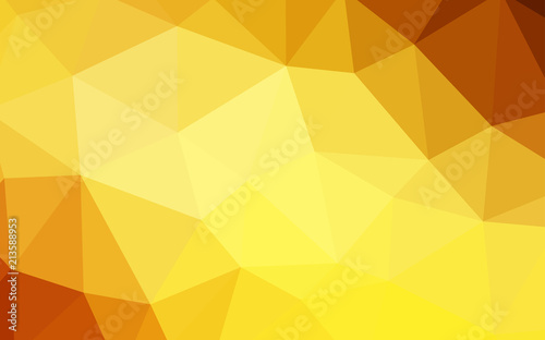 Light Orange vector gradient triangles texture.