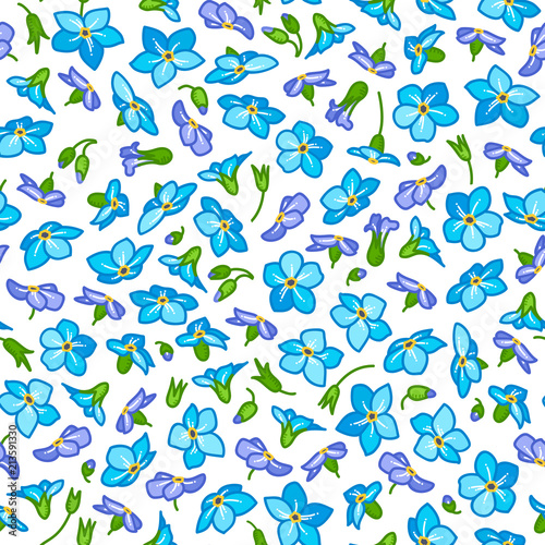 Vector floral seamless pattern.
