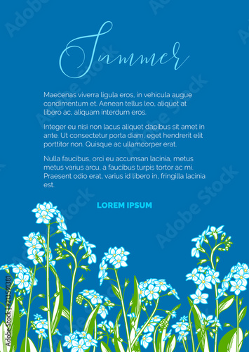 Vector summer background.